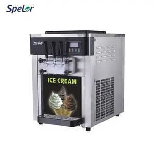 Máquina de fabricación de helados de servicio suave comercial de encimera