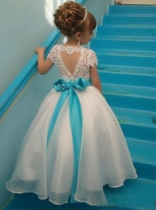 <span class=keywords><strong>Robe</strong></span> de bal princesse Morili Sweetheart à dos en dentelle, personnalisable, à manches courtes, <span class=keywords><strong>pour</strong></span> enfants, <span class=keywords><strong>robe</strong></span> de demoiselle d'honneur, MFA300 - Product Image 2