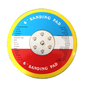 Disque de ponçage à double <span class=keywords><strong>Action</strong></span> 6 ", 10 pièces, tampon de support, crochet et boucle de 150mm, 5/16-24T, pour le ponçage et le polissage - Product Image 6