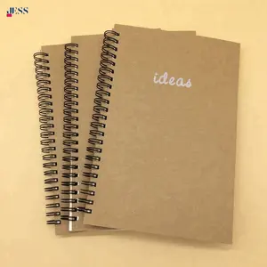 Semplice Disegno A Spirale di Carta Kraft In Bianco Notebook Schizzo Libro