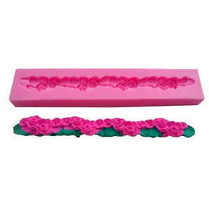 Flower chain shape Cake Decoration Chocolate Baking Liquid Silicone Mold