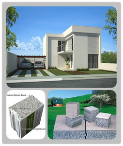Low cost complete prefab house - Energy saving EPS cement sandwich wall panel - Product Image 1