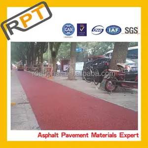 colored cold bitumen mixture color asphalt pavement from China