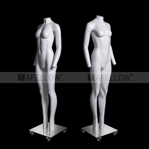 GH12s U 넥 여성 유령 마네킹 유리 섬유 유리 자석 사진 작가를위한 보이지 않는 유령 마네킹 - Product Image 3