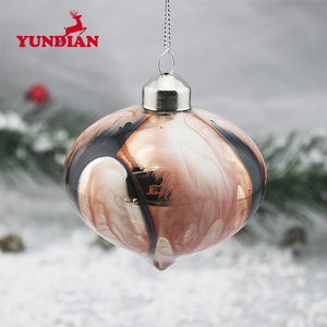 High Quality Hanging Christmas Glitter Glass Blue <strong>Mirror</strong> <strong>Ball</strong> for Decoration - Product Image 5