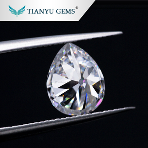 Comprar claro blanco moissanite piedras pera Lab creado diamantes Vieja Europa corte diamante - Product Image 3