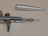 Aérographe à simple action HS-209 pour la décoration de gâteaux et la coloration alimentaire, type alimentation par gravité, buse de 0,4 mm, 10-30 PSI