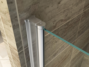 BL-D053 Cabine de <span class=keywords><strong>douche</strong></span> carrée à double porte pliante 6/8 mm, style moderne/traditionnel, sans cadre, en aluminium et ABS, pour salle de bain et hôtel - Product Image 2
