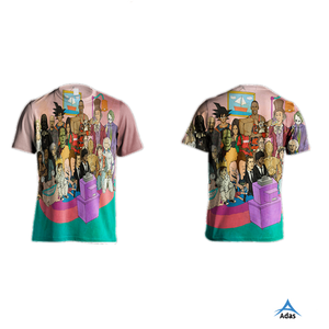 Camiseta con estampado de sublimación para mujer, ropa de alta calidad para niñas, Jersey de manga corta, servicio OEM gratuito, DHL Express - Product Image 3