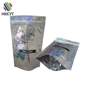 แฟลชจุด Glitter โฮโลแกรมเลเซอร์เครื่องสำอางยืนขึ้นกระเป๋าสำหรับกาแฟร่างกายขัด - Product Image 2