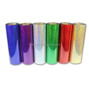 Nhà Máy Bán Sỉ Chất Lượng Hàn Quốc Hologram / PVC/PU/Long Lanh/Poly Flex Rolls Vinyl Truyền Nhiệt Htv Cho Quần Áo