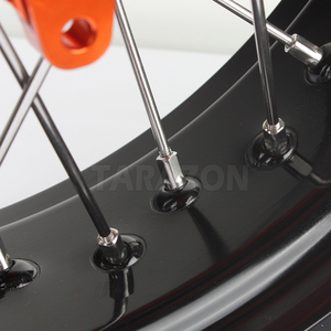 Jeux de jantes à rayons Supermoto Motocross pour Kawasaki Honda Suzuki <span class=keywords><strong>Yamaha</strong></span> KTM HUSQVARNA GasGas Beta Sherco - Product Image 5