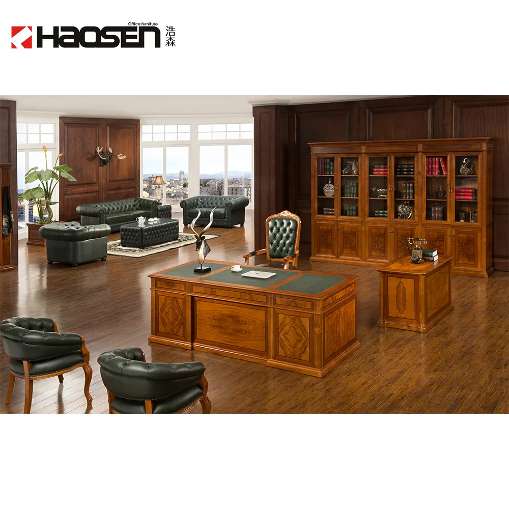 Haosen RAFFLO 0806 # Classico di Alta qualità di lusso Tavolo Esecutivo di alta prezzo mobili per ufficio set