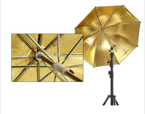 Studio Photography 33" 84 cm Soft <strong>Light</strong> Reflect <strong>Umbrella</strong> Black Gold Colour - Product Image 6