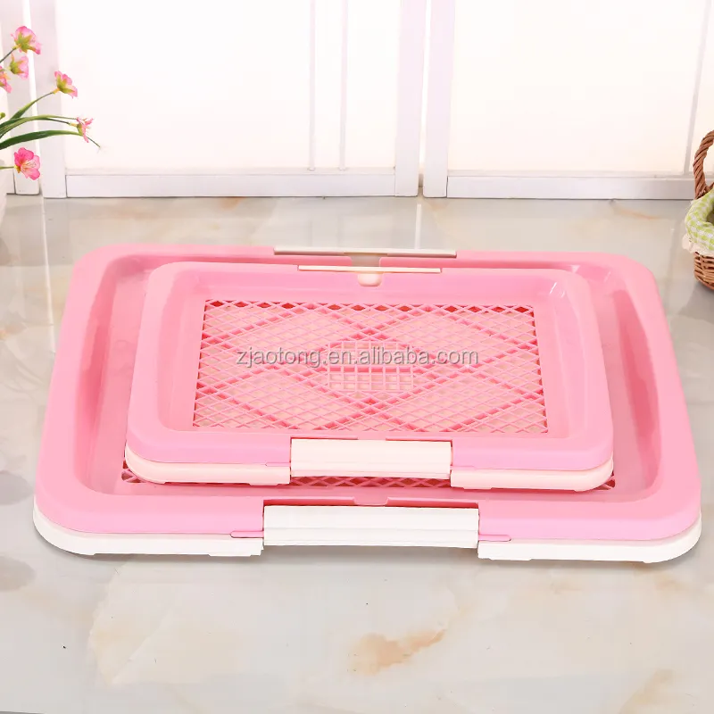 Many Sizes Plastic Dog Toilet Indoor Pet Potty Tray Dog Training Toilet