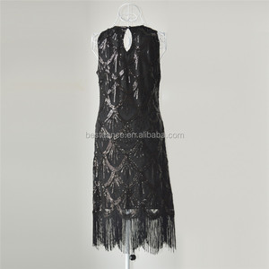 <span class=keywords><strong>Robe</strong></span> à rabat à franges avec perles et paillettes, 1920, décor artistique de bestdanse, vintage, Costume Gatsby, sarcelle, perles - Product Image 4