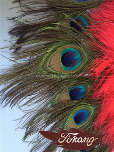 Abanico de plumas de Pavo Pluma Del Marabú Y Dos Lados Abanico de Plumas Para <span class=keywords><strong>El</strong></span> Partido Danza de los Abanicos - Product Image 3