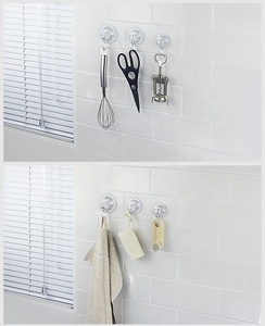 Mạnh Mẽ Không Thấm Nước Vòi Hoa Sen Nhà Bếp Phòng Tắm Khăn Tắm Loofah Vải Key Wall Mount Hút Chân Không <span class=keywords><strong>Cup</strong></span> Hanger Chủ Hooks - Product Image 4