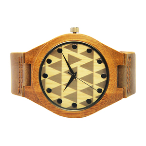 Casual unisexe 100% naturel <span class=keywords><strong>bois</strong></span> de marque <span class=keywords><strong>pas</strong></span> <span class=keywords><strong>cher</strong></span> quartz montres hommes femmes avec grande sangle de la chine - Product Image 4