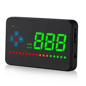 Gps hud מד מהירות ראש למעלה להציג hud רכב מקרן ראש למעלה תצוגה