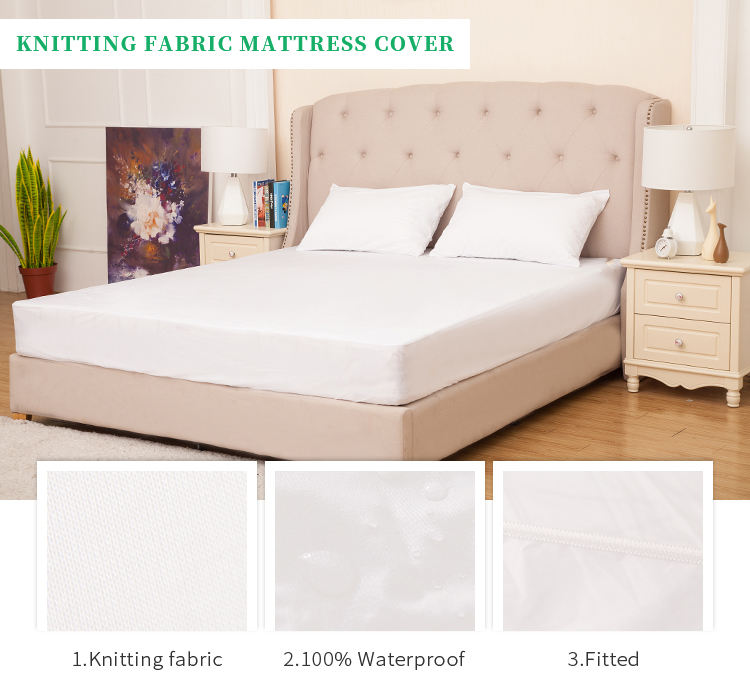 Knitted fabric mattress encasement