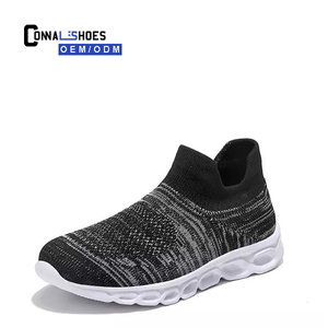 Connal-Zapatos Deportivos de malla para hombre, <span class=keywords><strong>zapatillas</strong></span> de deporte masculinas, de punto, transpirables, informales - Product Image 4