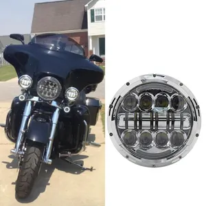 New arrival motorcycle lighting system led headlight motorcycle 7 inch led light motorcycles headlight e mark for h-arley