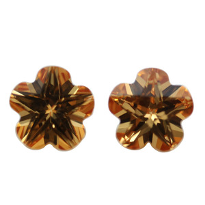 Encanto Counterfoil máquina corte Champagne piedras sueltas CZ piedras - Product Image 1