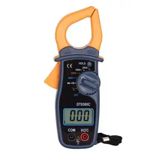 Digital Clamp Meter with Temperature Continuity Buzzer Data Hold DT9300C