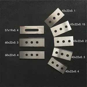 Permukaan Dipoles Tiga Lubang Serat dan Pemotong Tekstil Tungsten Carbide Pisau Pisau