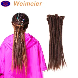 Wholesale Handmade Wool Felt Material Hair,Jamaican Soft Dread Twist Crochet Braids Hair Extensions