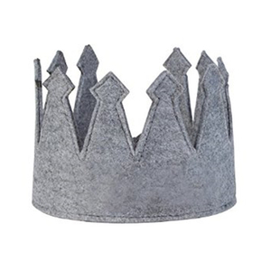 Corona in feltro <span class=keywords><strong>di</strong></span> poliestere personalizzata da 3 mm <span class=keywords><strong>per</strong></span> bambini e adulti, MOQ 100 pezzi, <span class=keywords><strong>per</strong></span> feste <span class=keywords><strong>di</strong></span> <span class=keywords><strong>compleanno</strong></span> - Product Image 4