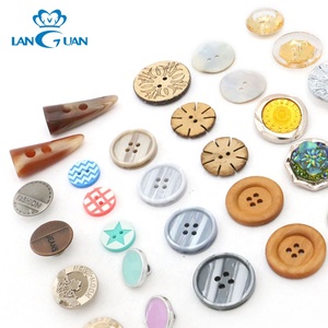 fancy Custom logo shank enamel plating round plastic resin horn ABS wooden metal sewing shirt button for clothing