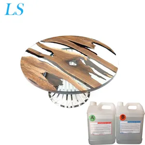 Wholesale clear epoxy resin price liquid glass epoxy resin crystal clear hardener two components epoxy for wood table