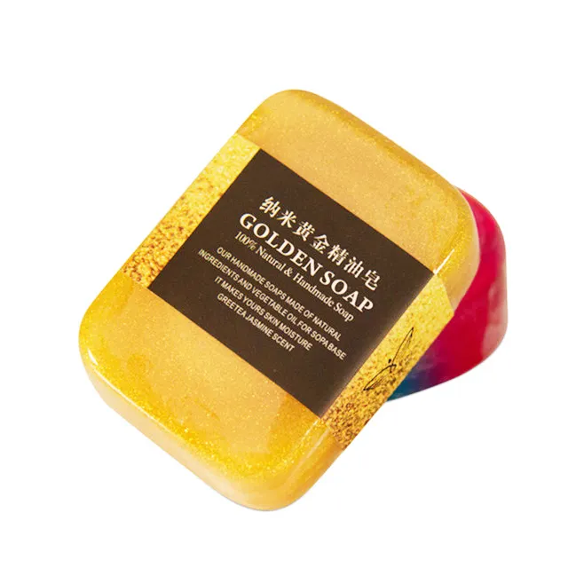 プライベートラベルナチュラルオーガニック24Kゴールドハーモニーシャンプーバーエッセンシャルオイルソープ手作り石鹸オーガニック肌の美白