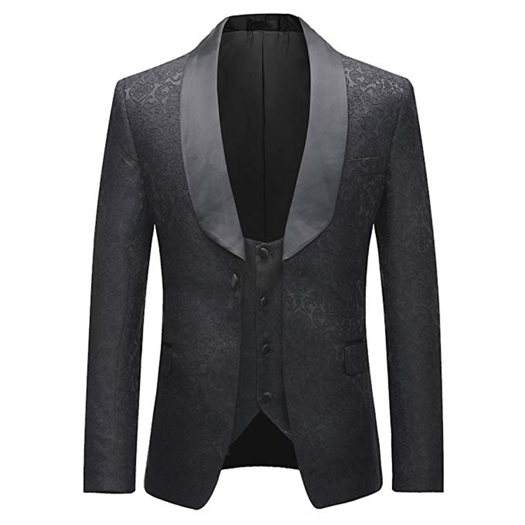 Tuxedos terno de casamento estilo vintage masculino, 2 peças, roupas completas (jaqueta + colete + calças), baile, formal, smoking