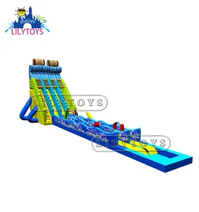 Lily Mainan Harga Pabrik Hot Sale Besar Inflatable Water Slide/Pantai Slide untuk Dewasa Anak/Slide Inflatable 2019 desain Baru