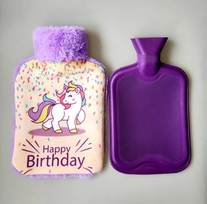 Impresión Linda suave <span class=keywords><strong>de</strong></span> peluche <span class=keywords><strong>de</strong></span> la piel y cubierta con BS calidad <span class=keywords><strong>de</strong></span> goma botella <span class=keywords><strong>de</strong></span> <span class=keywords><strong>agua</strong></span> <span class=keywords><strong>caliente</strong></span> <span class=keywords><strong>de</strong></span> regalo <span class=keywords><strong>de</strong></span> vacaciones - Product Image 2