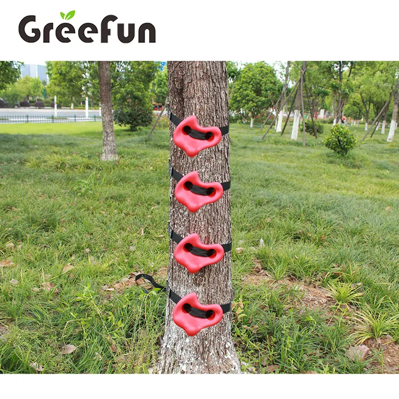 Klettern hält Baum kletterer Rocky Climbing Holds für Kinder und Erwachsene Hindernis parcours Slackline Gurtband Tree Safe Climbing