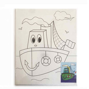 All'ingrosso <span class=keywords><strong>per</strong></span> bambini fai da te pittura ad olio con numeri <span class=keywords><strong>Kit</strong></span> di tela allungata 25x25cm - Product Image 6