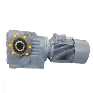 GK series helical bevel electric motor speed reducer