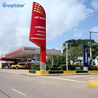 Benzin fiyat kurulu gaz istasyonu dijital tabela teşhir standı pilon işareti