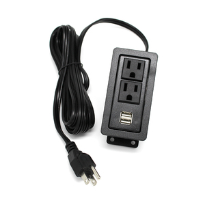 <span class=keywords><strong>Prise</strong></span> <span class=keywords><strong>de</strong></span> table intelligente BaiY Furniture avec 2 prises <span class=keywords><strong>de</strong></span> terre, port USB 12A, cordon <span class=keywords><strong>de</strong></span> <span class=keywords><strong>10</strong></span> pouces, ignifuge, montage encastré - Product Image 3