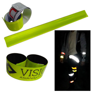 Top Popular CE Khuyến Mại Trẻ Em Quà Tặng Pvc Cai Trị Slap Vòng Đeo Tay Phản Quang Wrist Snap Band Ngoài Trời Xe Đạp Thể Thao An Toàn Phản Xạ - Product Image 2