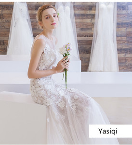 Vestido de novia 2017 Guangzhou al por mayor de <span class=keywords><strong>la</strong></span> señora atractiva novia vestido de novia sirena vestido de novia - Product Image 2