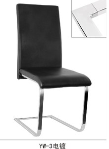 Paquete de 6 sillas de comedor de cuero para boda, sillas apilables de cuero en color blanco con muestra gratis - Product Image 2