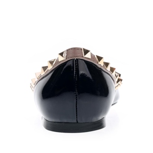<span class=keywords><strong>Scarpe</strong></span> basse da donna all'ingrosso <span class=keywords><strong>a</strong></span> <span class=keywords><strong>punta</strong></span> da ufficio da donna indossano comode piatte <span class=keywords><strong>con</strong></span> pompe per rivetti - Product Image 6