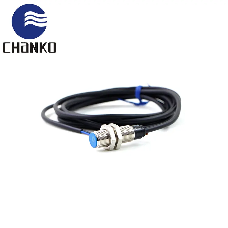 CHANKO DC 3-wires Flush type Metal cylindrical Cable connection waterproof inductive displacement sensor