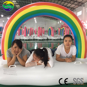 Adult Pool China supplier 6 pcs <span class=keywords><strong>Rainbow</strong></span> Cloud living floating island inflatable toys inflatable pool float - Product Image 1