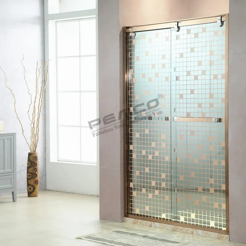 חם למכור דירה/בית צרפתית מקלחת מארז פסיפס זכוכית עיצוב ללכת מקלחת מארז